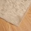 vidaXL Faux Sheepskin Rug Tafalla Beige 160 x 230 cm Polyester