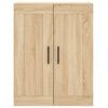 vidaXL Wall Mounted Cabinet Sonoma Oak 69.5x34x90 cm Engineered Wood