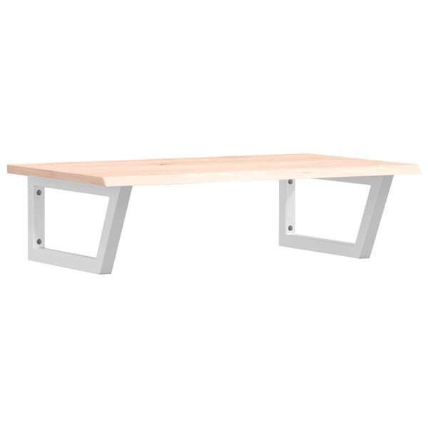 vidaXL Basin Shelf Wall Mounted Steel and Solid Wood Oak