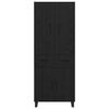 vidaXL Highboard with Drawer 2 pcs Black Oak 69.5 x 34 x 180 cm