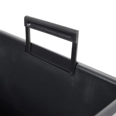 vidaXL Planter with Removable Inner Anthracite 11/26.5L PP Concrete Look