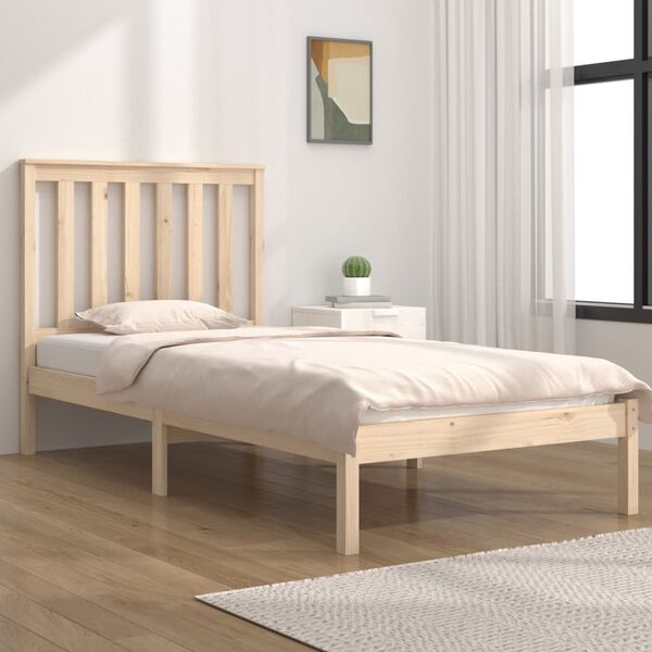 vidaXL Bed Frame without Mattress Solid Wood Small Single