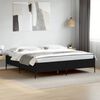 vidaXL Bed Frame without Mattress Black 180x200 cm Super King