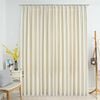 vidaXL Blackout Curtain with Hooks Velvet Cream 290x245 cm
