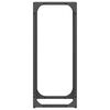 vidaXL Firewood Rack Black 25x25x60 cm Cold-rolled steel