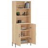vidaXL Highboard Sonoma Oak 69.5x34x180 cm Engineered Wood