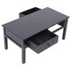 vidaXL Coffee Table Black 100x50x45 cm Wood