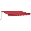 vidaXL Retractable Awning Red 350 x 200 cm Fabric