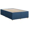 vidaXL Box Spring Bed with Mattress Blue 120x200 cm Fabric