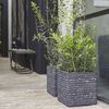 Capi Planter Nature Row Square 30x30 cm Anthracite KRWZ902
