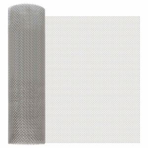 vidaXL Mesh Screen 40 x 1000 cm 6 Mesh Stainless Steel 201 Silver