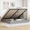 vidaXL Ottoman Bed Frame Grey Sonoma 203 x 180 x 25 cm Chipboard