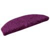 vidaXL Stair Mats 30 pcs 65x21x4 cm Violet Half Round Large