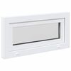 vidaXL Basement Window RISOR 80x40 cm Tilt 2 Glazing White