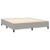 vidaXL Box Spring Bed Frame Light Grey Super King Fabric (UK/IE/FI/NO only)