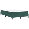vidaXL Box Spring Bed with Mattress Dark Green 120 x 220 cm Fabric