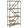 vidaXL Bookshelf Artisan Oak 91 x 36 x 176 cm Engineered Wood