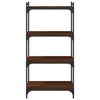 vidaXL Bookcase 4-Tier Brown Oak 60x30x120 cm Engineered Wood