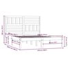 vidaXL Bed Frame without Mattress Solid Wood Pine 120x200 cm