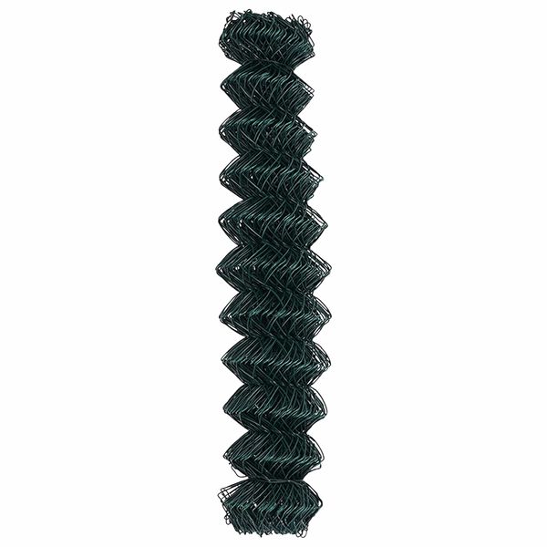 vidaXL Chain Link Fence Green 25 x 1.2 m Steel