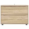 vidaXL Storage Cabinet Sonoma Oak 80 x 48 x 57 cm Engineered Wood