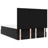 vidaXL Ottoman Bed with Mattresses Black 140x190cm Velvet