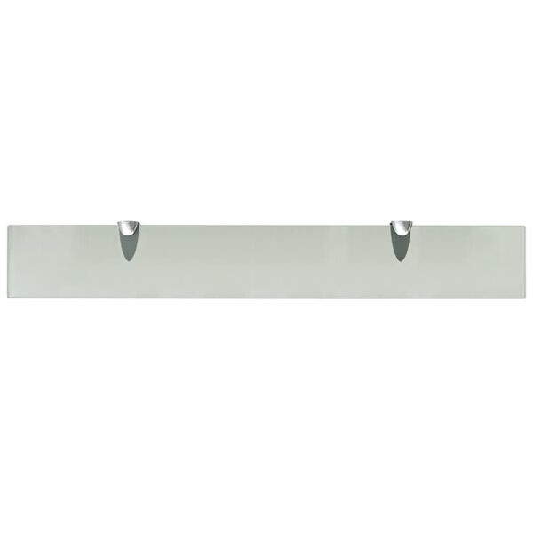 vidaXL Floating Shelves 2 pcs Glass 70x10 cm 8 mm