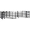 vidaXL Outdoor Dog Kennel Steel 24.88 m&sup2;