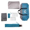 vidaXL Family Tent Tunnel 6-Person Blue Waterproof
