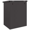 vidaXL Parcel Drop Box with Storage Black 47.5 x 38 x 59 cm Steel