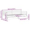 vidaXL Daybed with Drawers without Mattress 90x190 cm Single Solid Wood