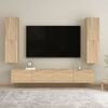 vidaXL TV Cabinet Sonoma Oak 30.5x30x110 cm Engineered Wood
