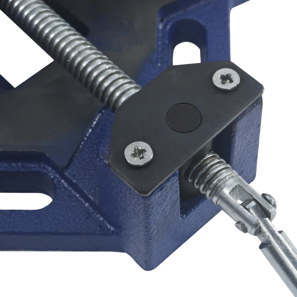 vidaXL Angle Clamp Cast Iron Sturdy Helpful Stable Right Angle Corner Vice 