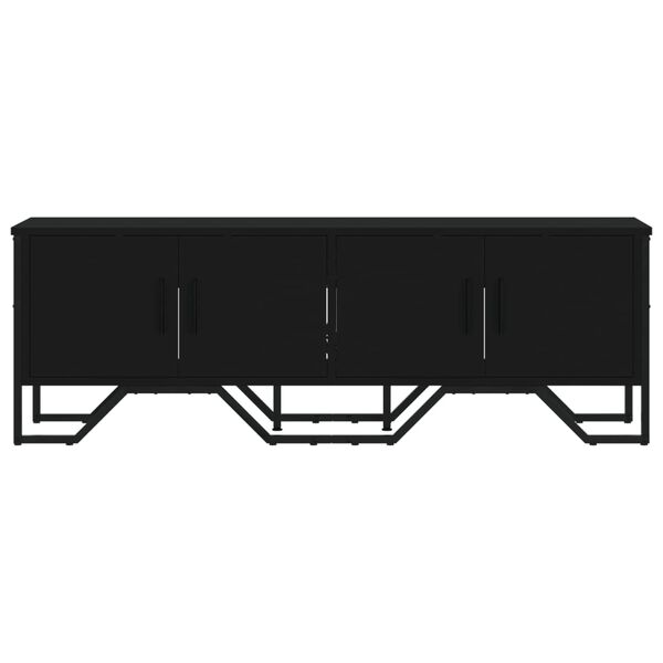 vidaXL TV Cabinet Black 122x34x41 cm Engineered Wood