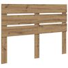 vidaXL Bed Frame Artisian Oak 150 x 200 cm Solid Pine Wood