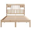 vidaXL Bookcase Bed without Mattress 135x190 cm Double Solid Wood Pine