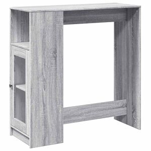 vidaXL Bar Table | Grey Sonoma | Engineered wood | Tall | Bar Table