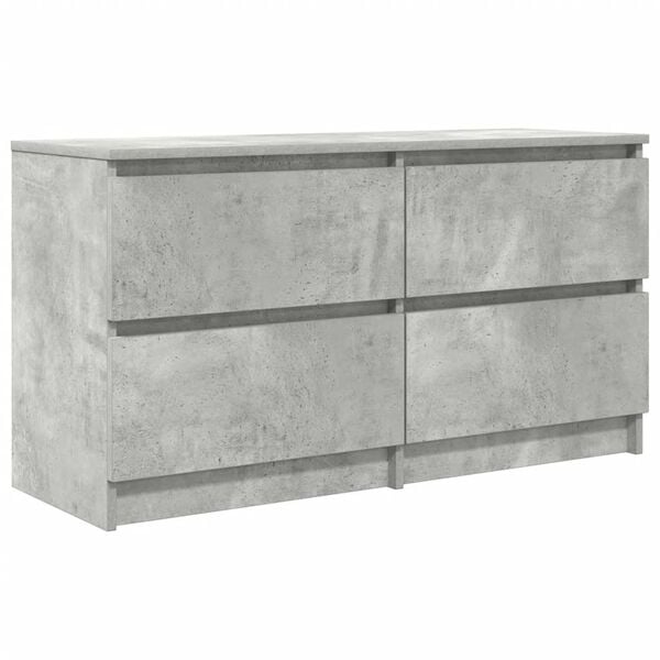 vidaXL TV Cabinet Concrete Grey 100x35x54 cm Engineered Wood