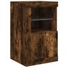 vidaXL Sideboard with LED Lights Smoked Oak 164x37x67 cm