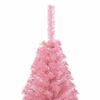 vidaXL Artificial Pre-lit Christmas Tree with 150 LEDs Pink 150 cm PVC