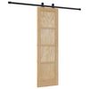 vidaXL Sliding Door Manual ORKDAL Natural and black 61 x 198.5 cm