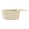 vidaXL Granite Kitchen Sink Single Basin Beige