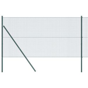 vidaXL Ground Fix Welded Wire Fence 100 x 1 m (W x H) PVC-Coated Steel