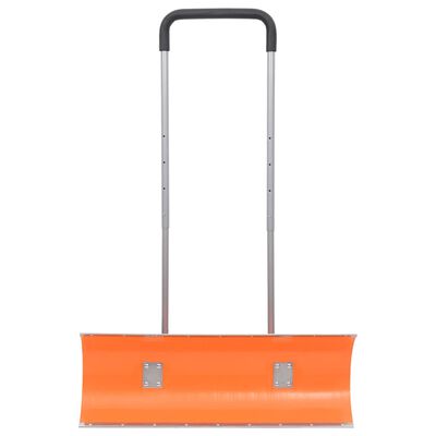 vidaXL Snow Shovel with Extendable Handle Orange 96 cm Blade Steel