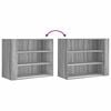 vidaXL Wall Cabinet Grey Sonoma 75x35x60 cm Engineered Wood