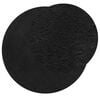 vidaXL Rug HUARTE Short Pile Soft and Washable Black &Oslash; 80 cm