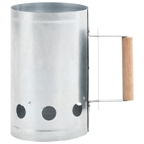 vidaXL Charcoal Grill Chimney Starter Galvanised Steel