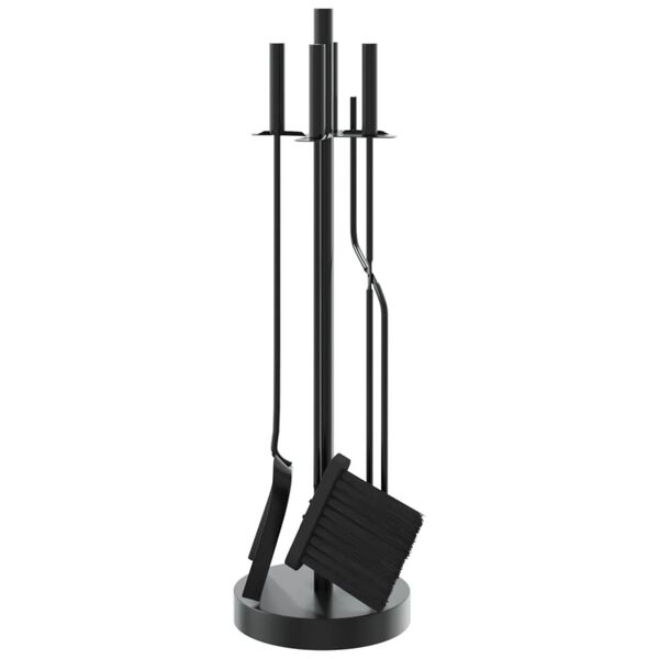 vidaXL 5 Piece Fireplace Tool Set 18x66 cm Steel