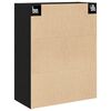 vidaXL Wall-mounted Cabinet Wall-mounted Black Oak 69.5 x 34 x 90 cm