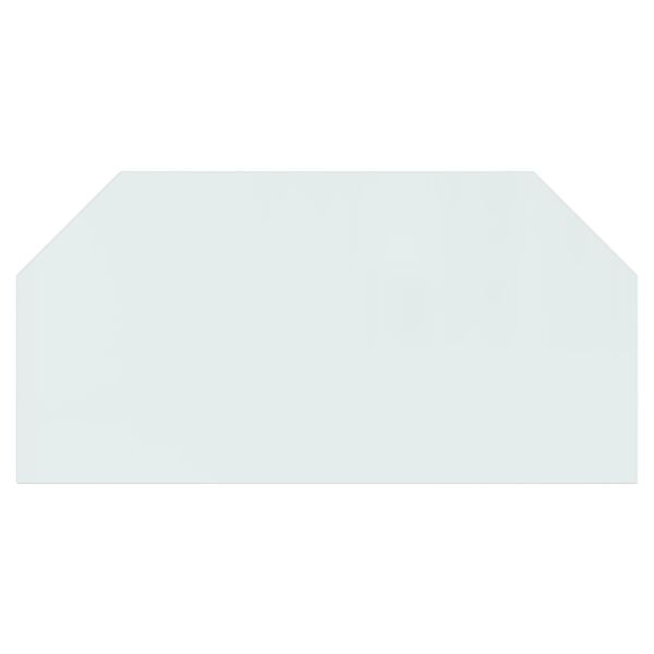 vidaXL Fireplace Glass Plate Hexagon 120x60 cm